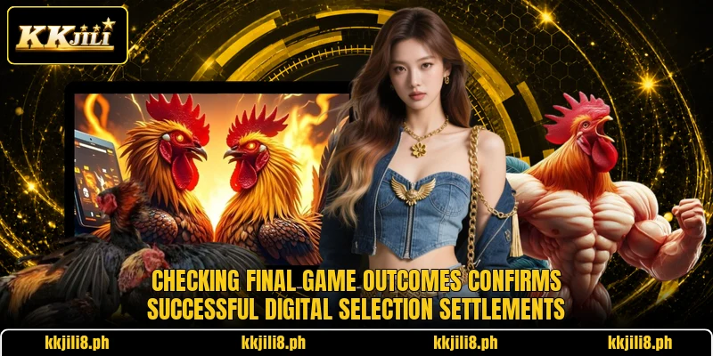 Checking final game outcomes confirms successful digital selection settlements