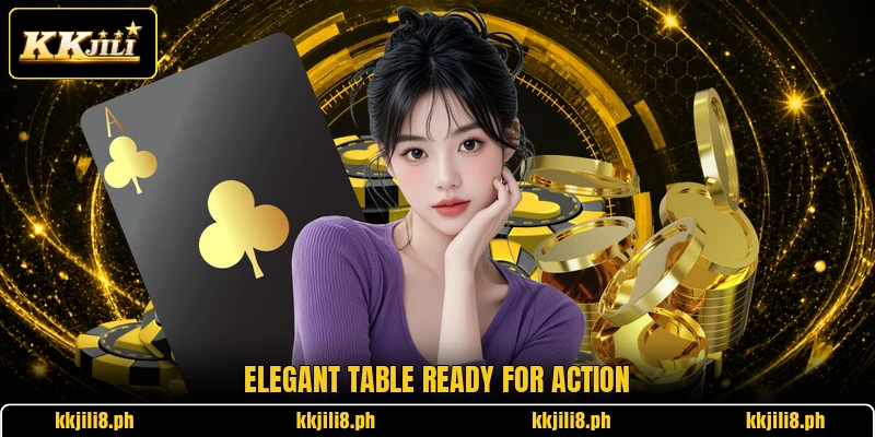Elegant table ready for action