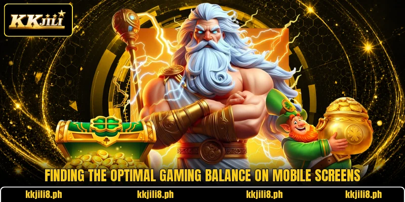 Finding the optimal gaming balance on mobile screens