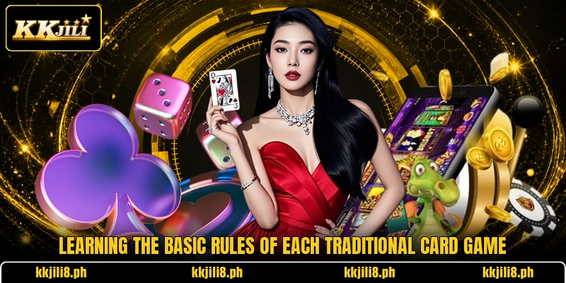 Learning the basic rules of each traditional card game