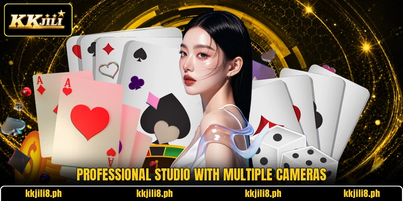 Professional studio with multiple cameras